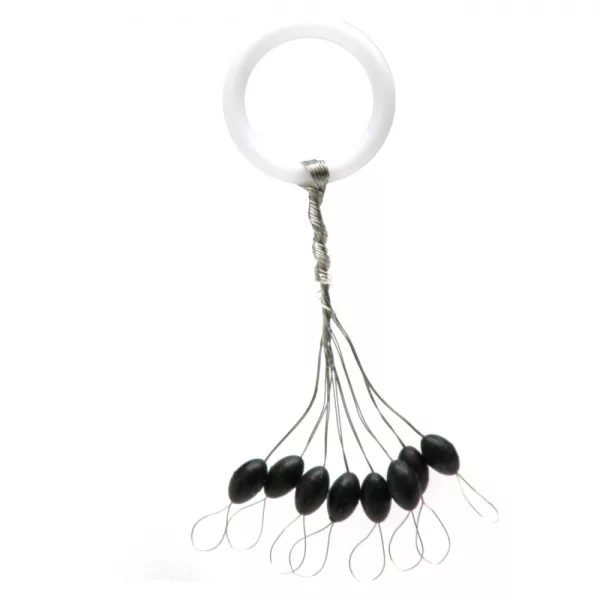 Nevis Stopper in Gomma Nero L 5,5x3mm 8 pz