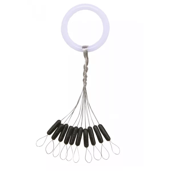 Nevis Stopper in Gomma Nero S 6x1,8mm 10 pz