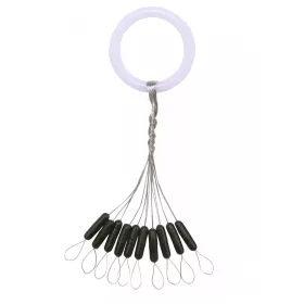 Nevis Stopper in Gomma Nero M 6,5x2mm 10 pz