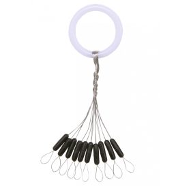 Nevis Stopper in Gomma Nero L 7x2,2mm 10 pz