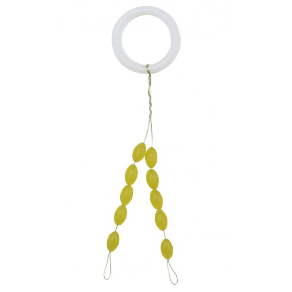 Nevis Stopper in Gomma Silicone Giallo M 5x2,7mm 10 pz