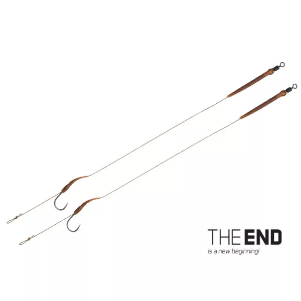 Delphin THE END Boilie rig amo legato / 2 pz 20cm/25lbs/#6