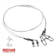 Terminale Fluorocarbon 2 pz/conf 40cm/0,45mm Terminale da predatore