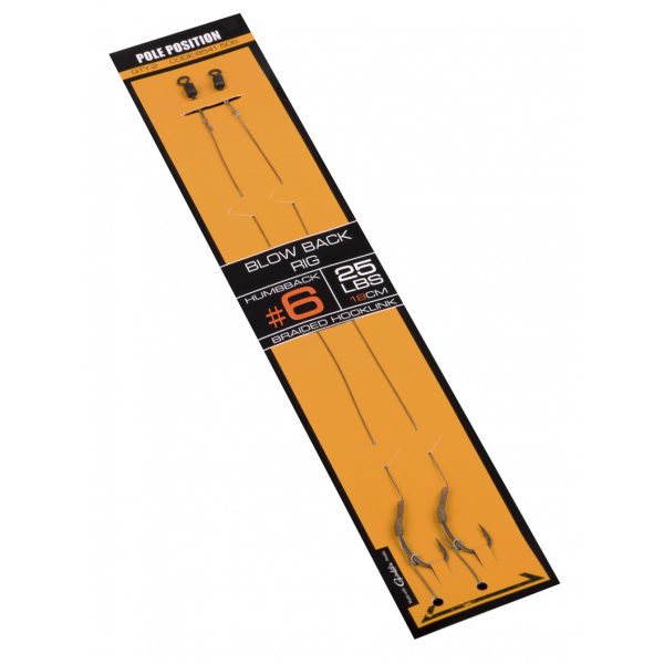 Spro Str Blow Black Rig Nero 6 2pz/confezione Amo pre-legato a treccia con occhiello e ardiglione