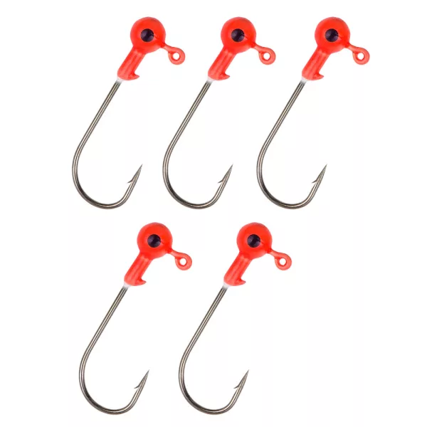 Nevis Testa di gomma rossa 5/0 3gr 5pz/conf Testa Jig