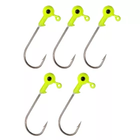 Nevis Testa di gomma gialla 4/0 5gr 5pz/conf Testa Jig