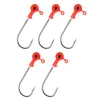 Nevis Testa di gomma rossa 4/0 5gr 5pz/conf Testa Jig