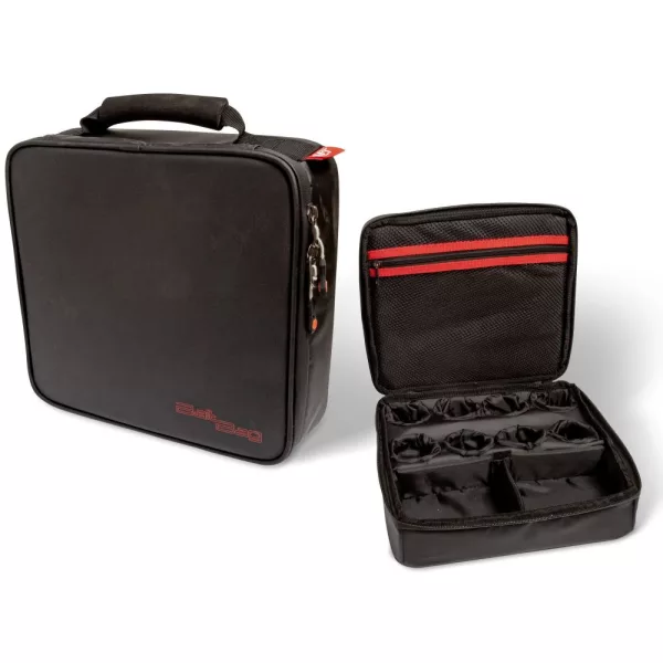 Magic Trout Borsa per esche S: 27cm M: 9cm nera 80g - Borsa da spinning