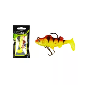 Wizard Swimbait Perch 7,62cm Yellow-Redtiger Esca in gomma