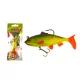 Wizard Swimbait Perch 10,16cm Green Yellow Esca in gomma