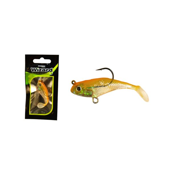 Wizard Swimbait Paddle Shad 5,08cm Orangemax Esca in gomma