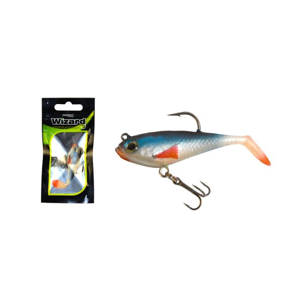 Wizard Swimbait Paddle Shad 5,08cm Blueghost Esca in gomma