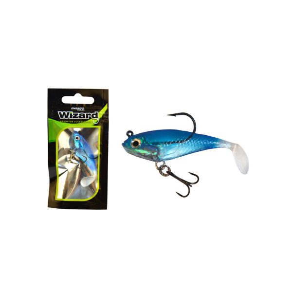 Wizard Swimbait Paddle Shad 5,08cm Blue Esca in gomma