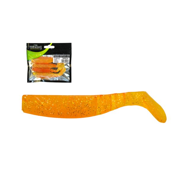 Wizard Warrior Shad Arancione 9cm Esca in Plastica 4pz
