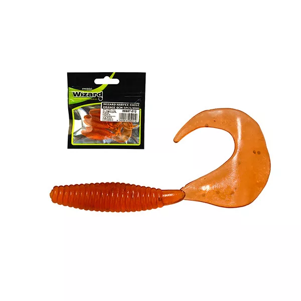 Wizard Harpex Twist Orange 6cm Esche Artificiali 5pz