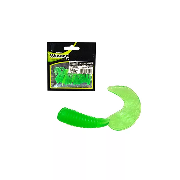 Wizard Harpex Twist Green 3cm Esca Artificiale 15pz