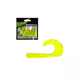   Wizard Harpex Twist Larva Clear-Green 5cm Esca Artificiale 10pz