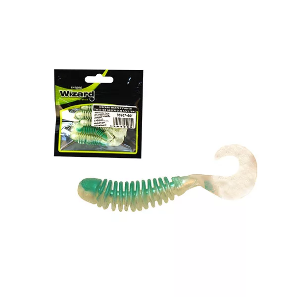 Wizard Harpex Power Twister Green 6cm Esca artificiale 5pz