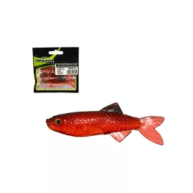 Wizard Flapper Shad Red-Black 7cm Esca Artificiale 3pz