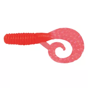   Manns Bait Co. Ltd Mannipulator Grub Twister Rosso Giapponese 101mm - 8pz