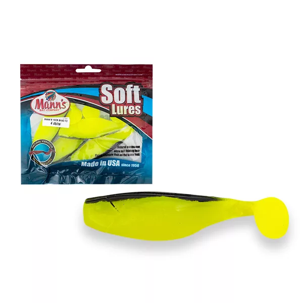 Manns 10cm Shad Esca in Plastica Madreperla
