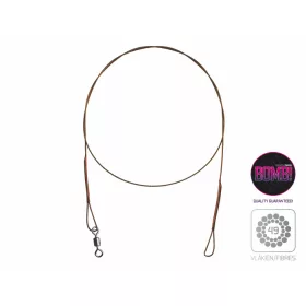   Delphin Filo d'acciaio BOMB! con girella e anello / 49 fili 2pz/50cm/11kg