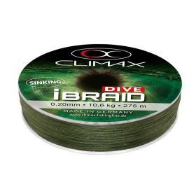   Climax iBraid Dive Sinking Olive Green 135m 0,20mm 10,6kg Fonott Főzsinór