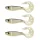 Nevis Twister Shad Vantage 9cm 6,56gr 3pz/cf /argento-nero/ Esca in plastica