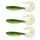 Nevis Twister Shad Vantage Perch 9cm 6,56gr Esca artificiale in plastica Verde-Bianco 3pz