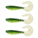 Nevis Twister Shad Vantage Perch 9cm 6,56gr Esca artificiale in plastica Verde-Bianco 3pz