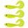 Nevis Twister Shad Vantage 9cm 6,56gr 3pz/cf /giallo-glitter/ Esca in plastica