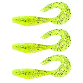   Nevis Twister Shad 11cm 10,76gr 3pz/conf (Glitter verde) Esca in plastica