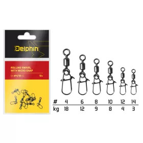 Delphin Girella Rolling con micro moschettone / 10db 4/18kg