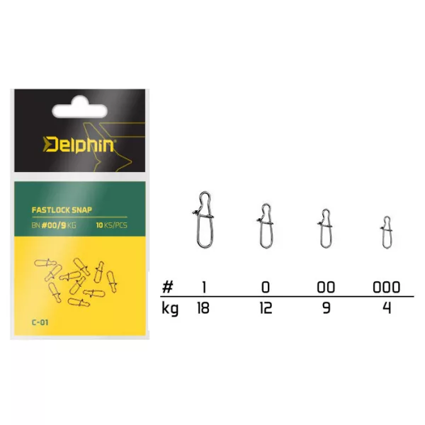 Delphin Fastlock Snap C-01/10pz BN/000