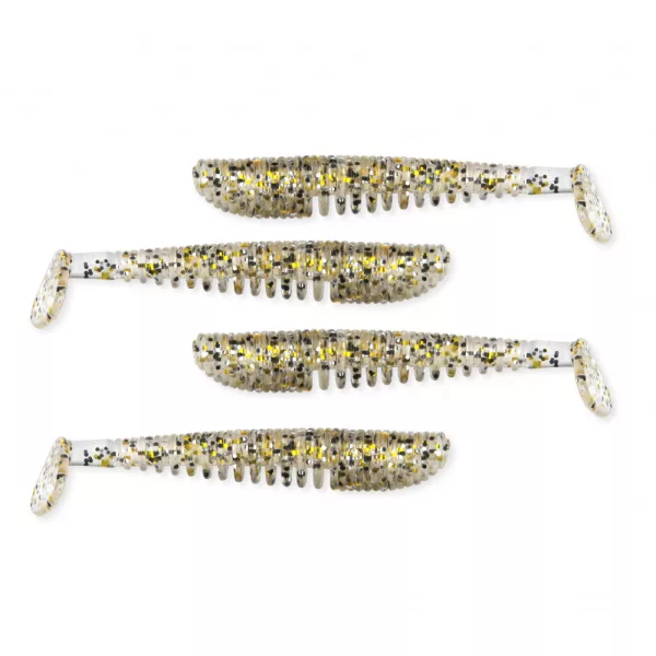 Nevis Impulse Shad 10cm 6,92gr 4pz/conf Paillettes Oro Esca in plastica