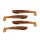 Nevis Impulse Shad 10cm 6,92gr 4pz/conf Paillettes Marrone Esca in plastica