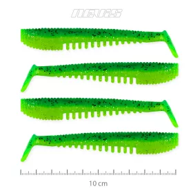   Nevis Impulse Shad 10cm 6,92gr 4pz/conf Glitter Verde Esche in plastica