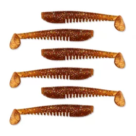   Nevis Impulse Shad 6,3cm 1,77gr 6pz/conf Glitter Marrone Esche in plastica