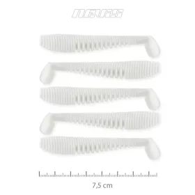   Nevis Impulse Shad 7,5cm 3,05gr 5pz/conf Bianco Esche in plastica