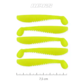   Nevis Impulse Shad 7,5cm 3,05gr 5pz/conf Giallo Limone Esche in plastica