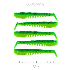   Nevis Impulse Shad 7,5cm 3,05gr 5pz/conf Glitter Verde Esche in plastica