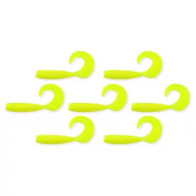 Nevis Twister 6cm 2,54gr 7pz/conf Esca in plastica gialla