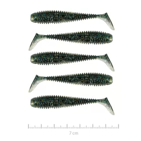   Nevis Vantage Swinger 7cm 2,96gr 5pz/conf Glitter Blu-Oro Esca in plastica