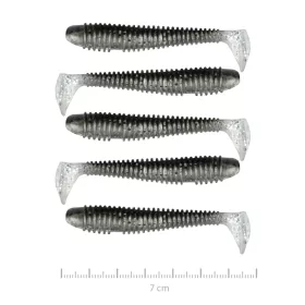   Nevis Vantage Swinger 7cm 2,96gr 5pz/conf Glitter Nero-Argento Esca in plastica