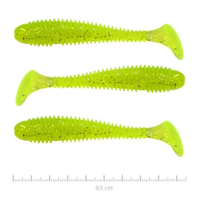   Nevis Vantage Swinger 9,5cm 7,18gr 3pz/conf Glitter Verde Fluo I. Esca in plastica