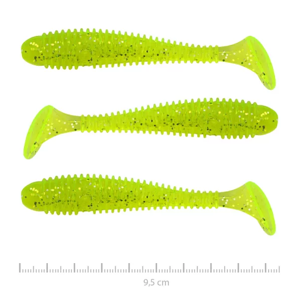 Nevis Vantage Swinger 9,5cm 7,18gr 3pz/conf Glitter Verde Fluo I. Esca in plastica