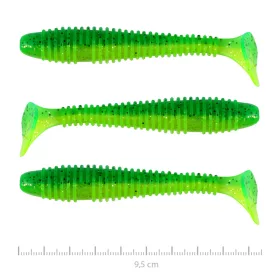   Nevis Vantage Swinger 9,5cm 7,18gr 3pz/conf Glitter Verde Esca in plastica