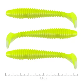   Nevis Vantage Swinger 9,5cm 7,18gr 3pz/conf Glitter Verde Fluo II. Esca in plastica