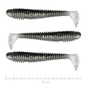   Nevis Vantage Swinger 9,5cm 7,18gr 3pz/conf Glitter Nero-Argento II. Esca in plastica