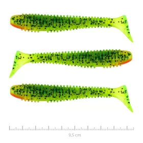   Nevis Vantage Swinger 9,5cm 7,18gr 3pz/cf Esca in plastica con glitter verde-arancio